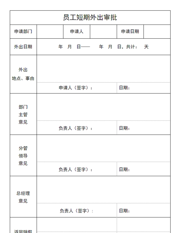 员工短期外出审批证明_栗子资源网丨一款免费全网资源,源码,代码,视频,论坛,信息分享互动与下载平台。